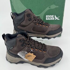 NEW Eddie Bauer Bonham Hiking Outdoor Boots MENS Brown Lace Up Leather SIZE 8.5